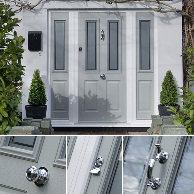 Polar Glaze Composite Doors Range Solidor Premium Handles